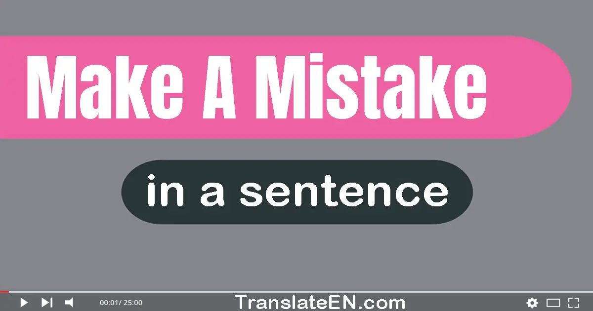 use-make-a-mistake-in-a-sentence