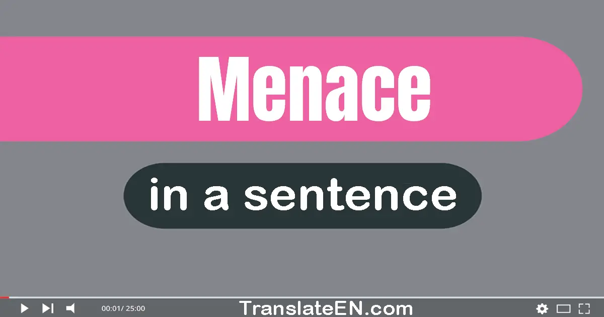 How to pronounce menacing