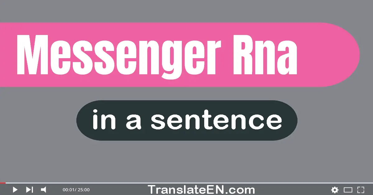 Messenger Rna in a sentence