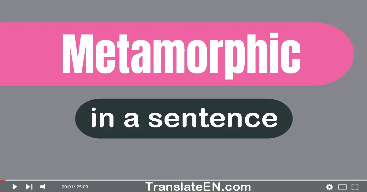 Metamorphic in a sentence