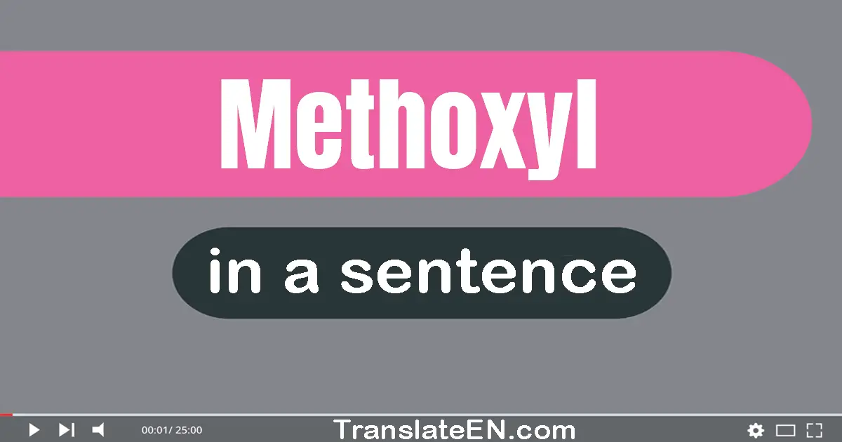 Methoxyl in a sentence