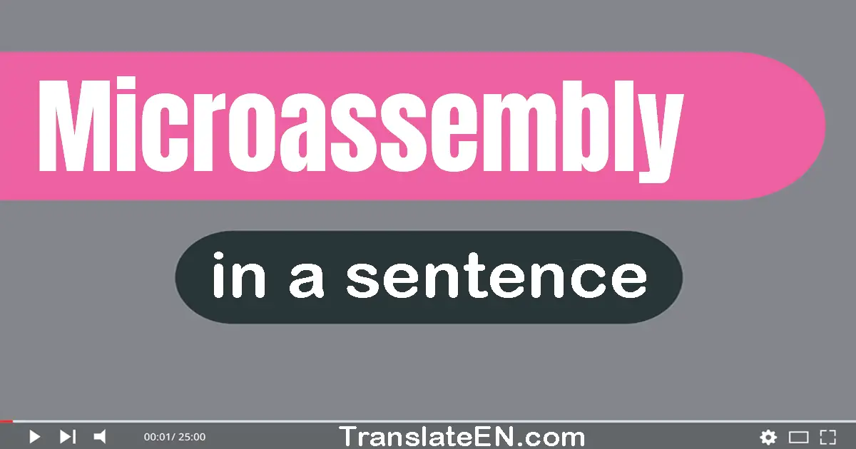 Microassembly in a sentence