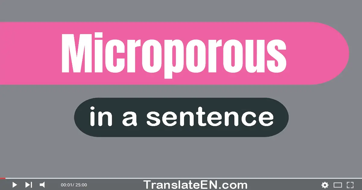 Microporous in a sentence