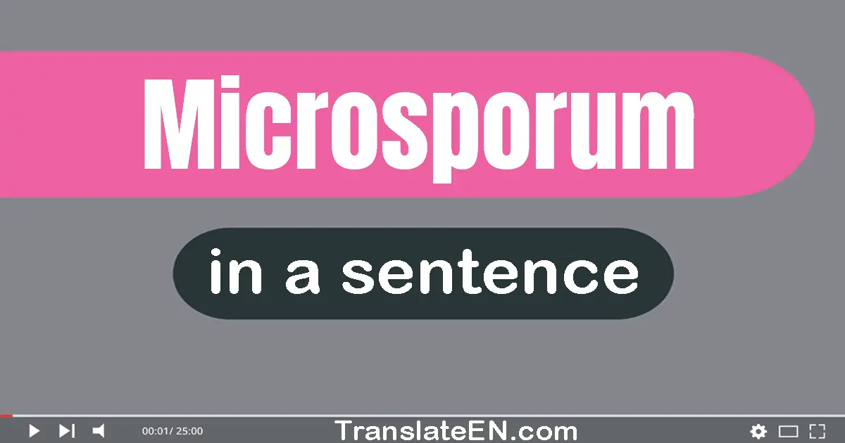 Microsporum in a sentence