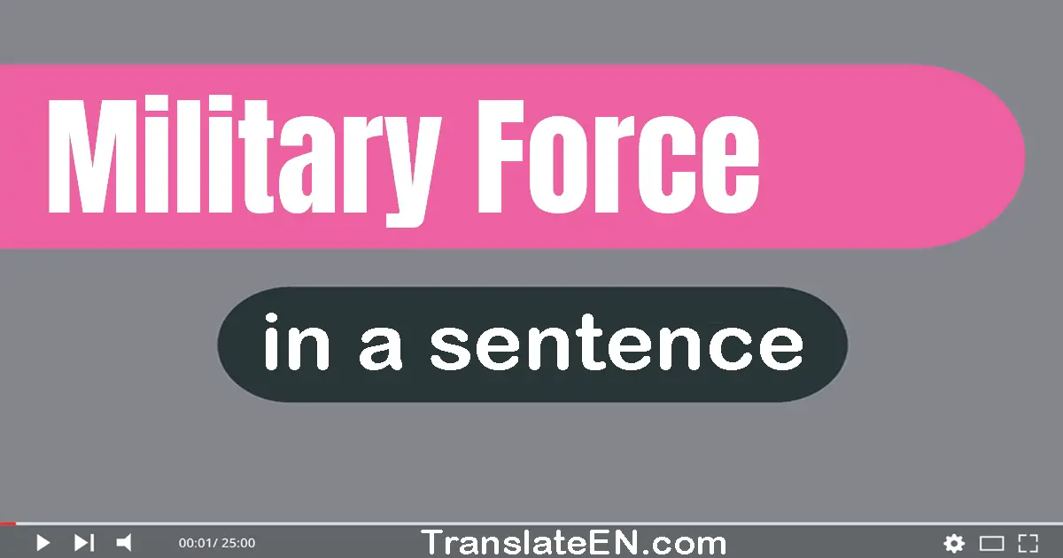 Military Force in a sentence