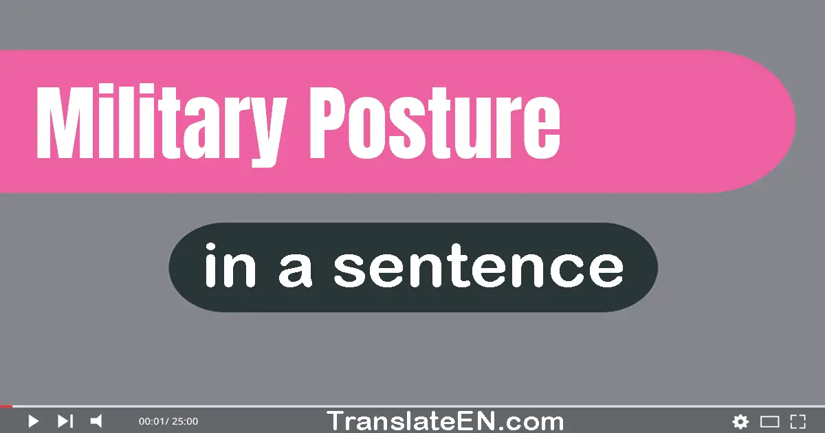 Military Posture in a sentence