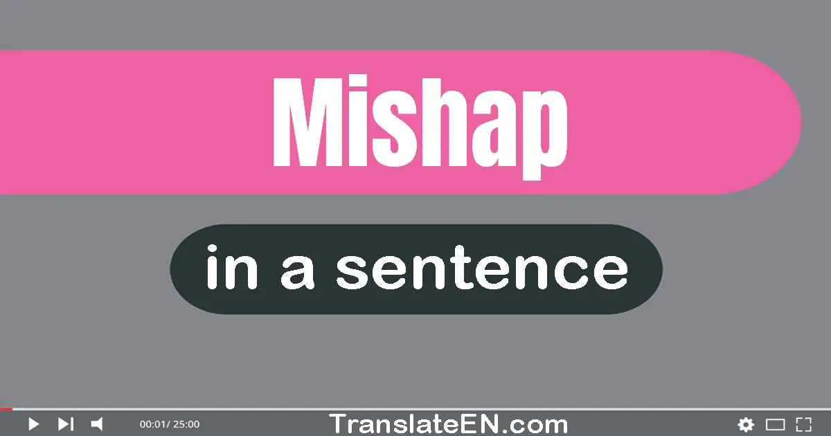 Mishap in a sentence