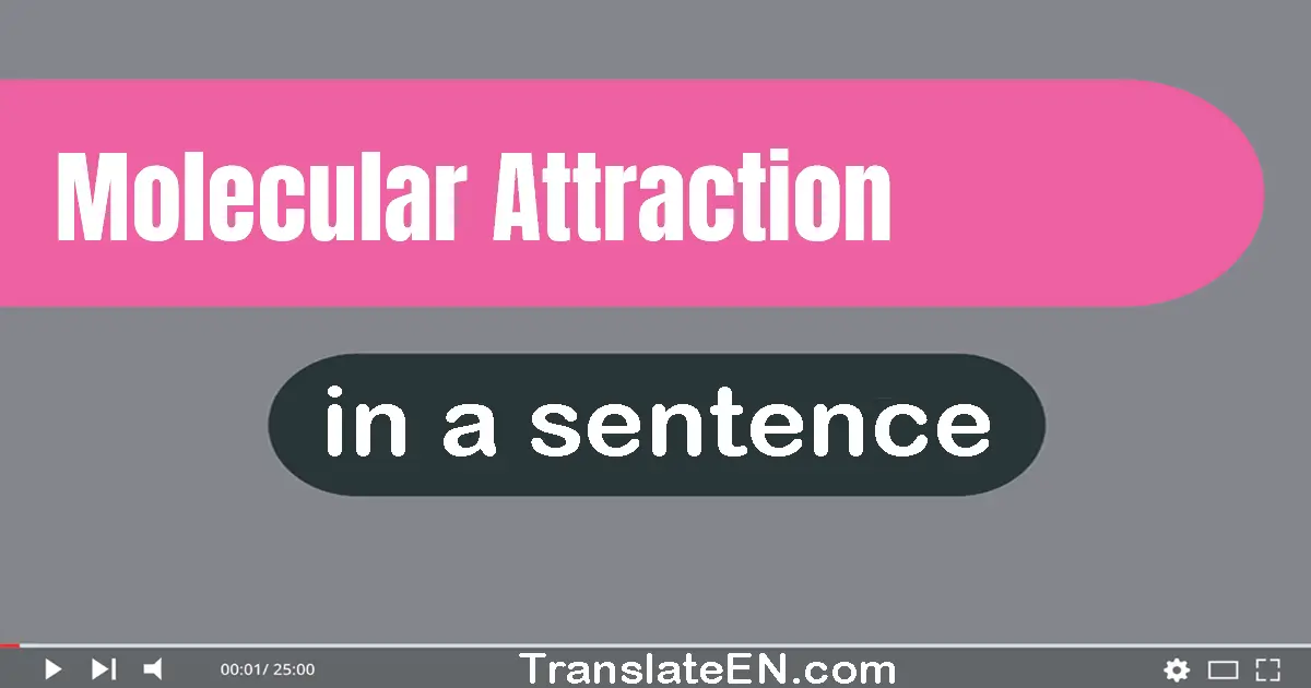 Molecular Attraction in a sentence