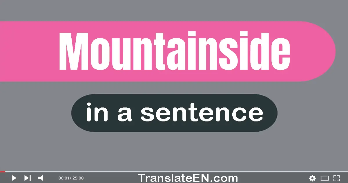 Mountainside in a sentence