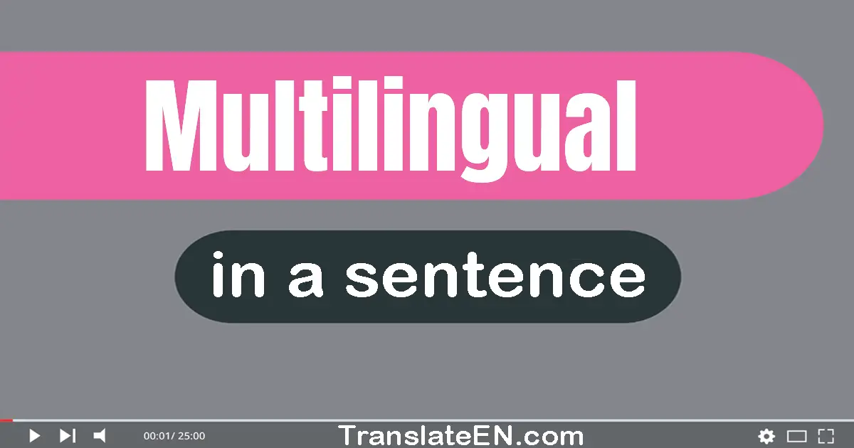 Multilingual in a sentence