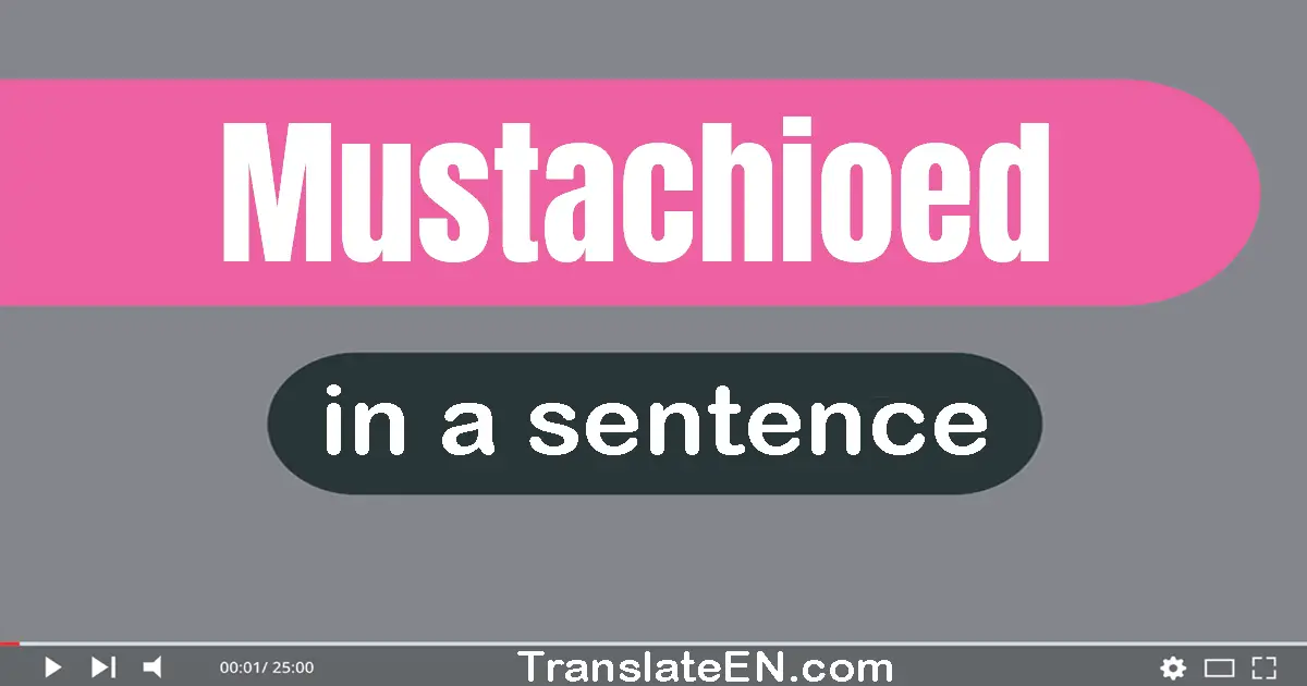 Mustachioed in a sentence