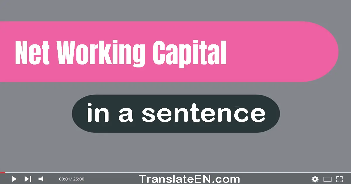 Net Working Capital in a sentence