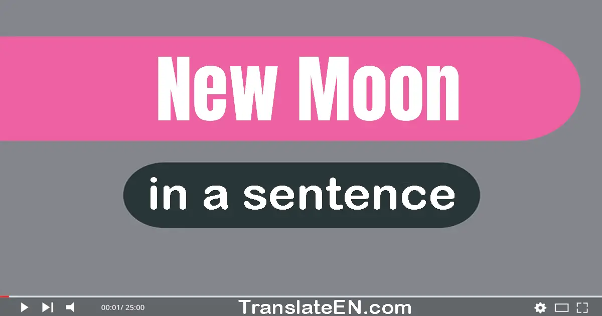 New Moon in a sentence