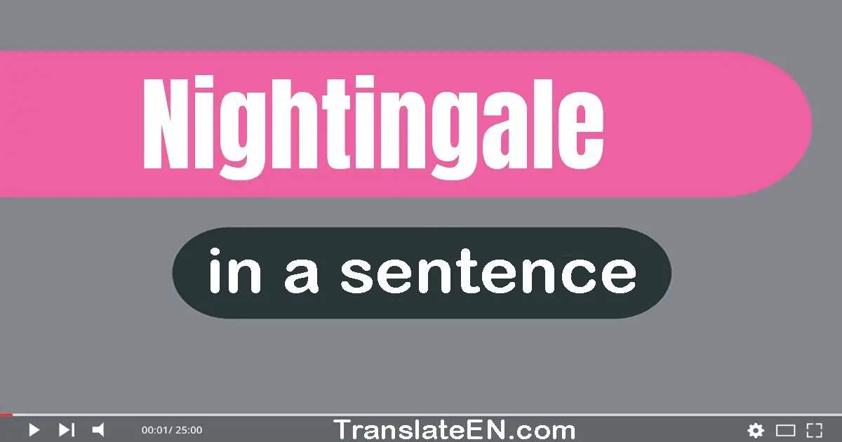 Use "Nightingale" in a sentence | "Nightingale" sentence examples