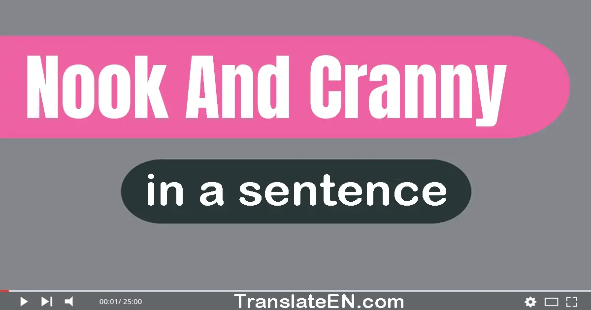 Nook And Cranny in a sentence