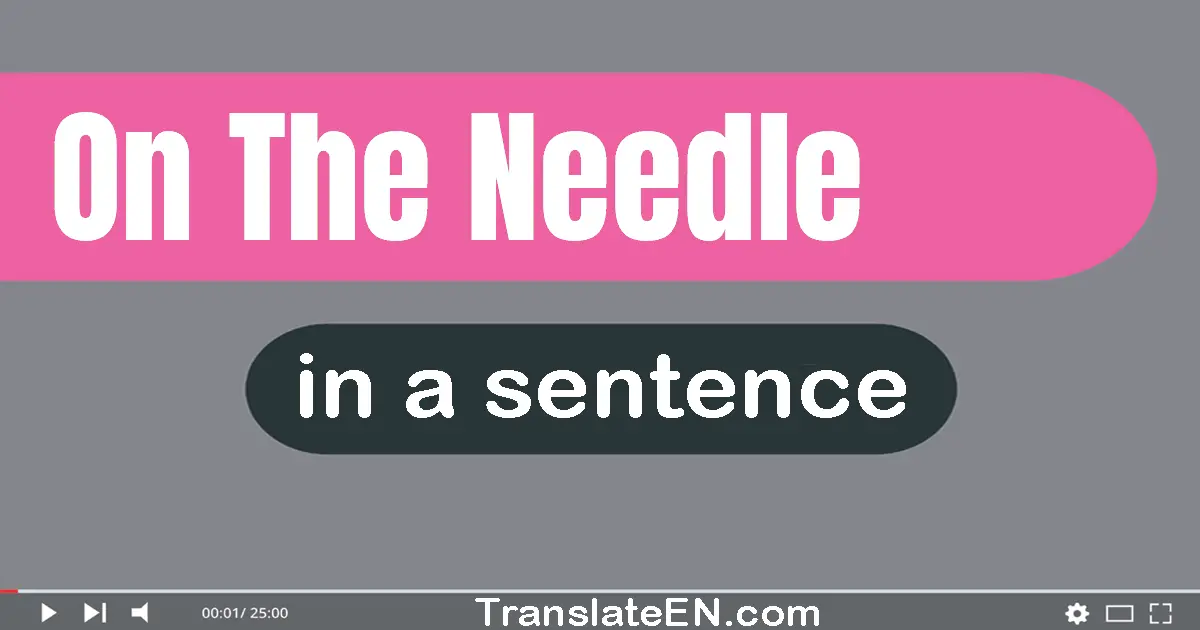 On The Needle in a sentence