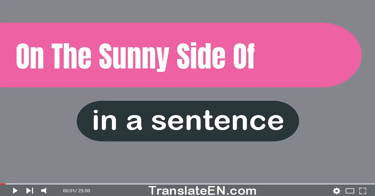 On The Sunny Side Of in a sentence