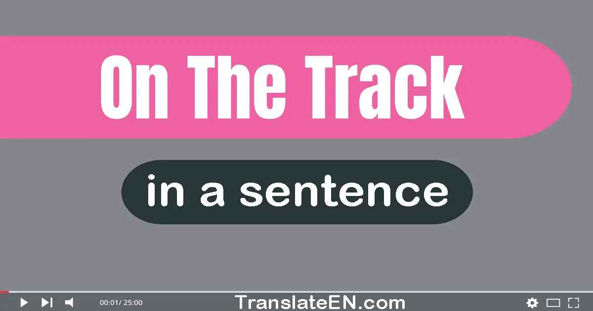 On The Track in a sentence