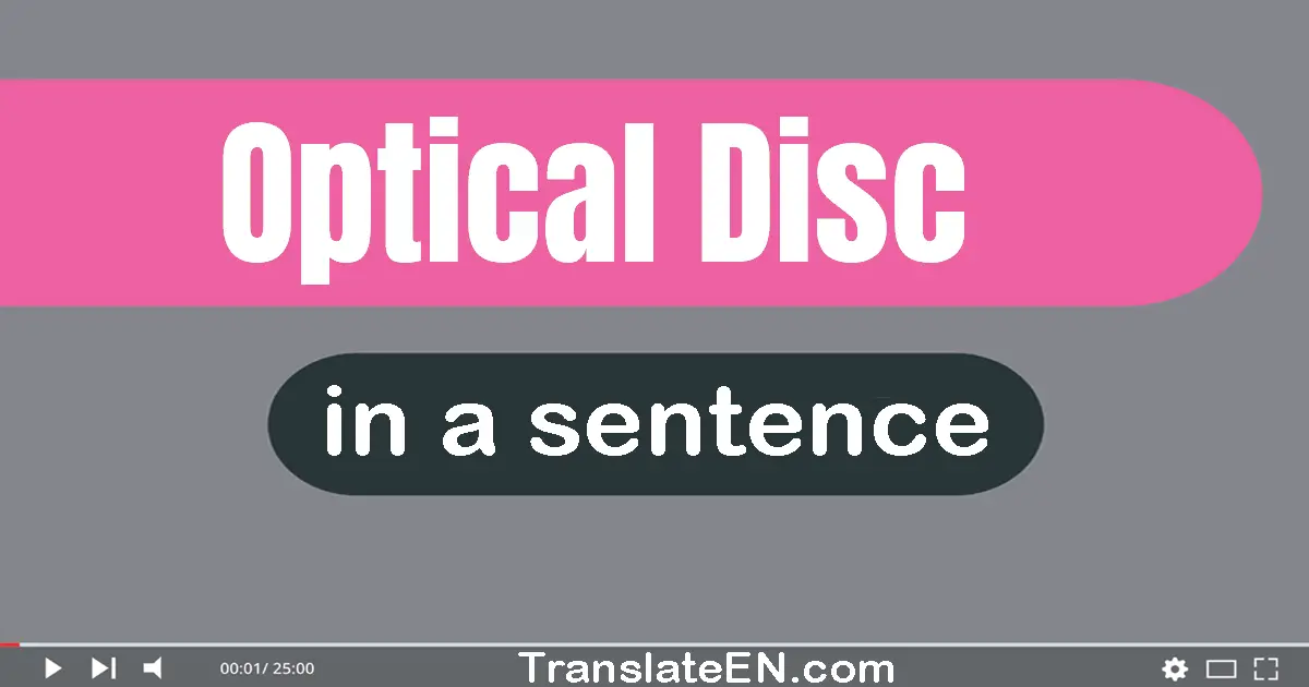 Optical Disc in a sentence