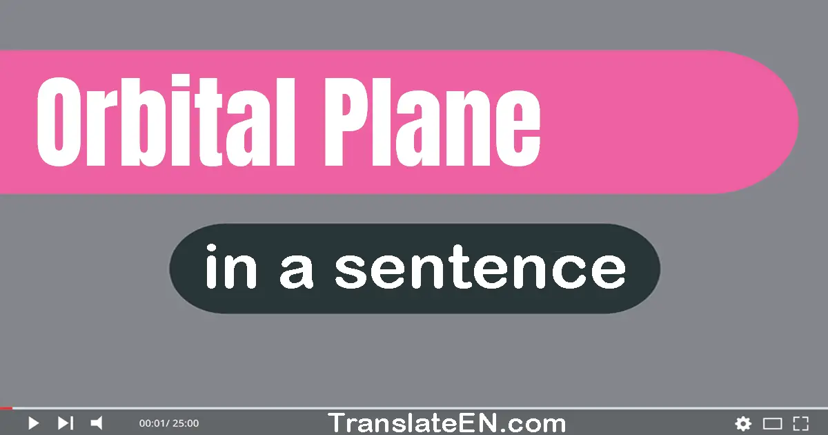 Orbital Plane in a sentence