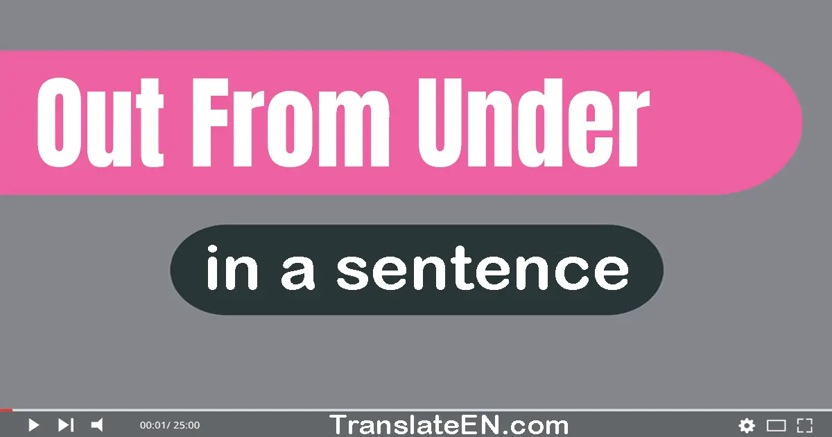 Out From Under in a sentence