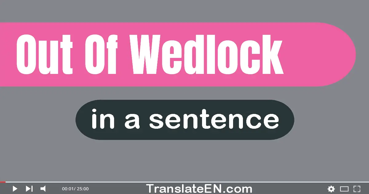 Out Of Wedlock in a sentence