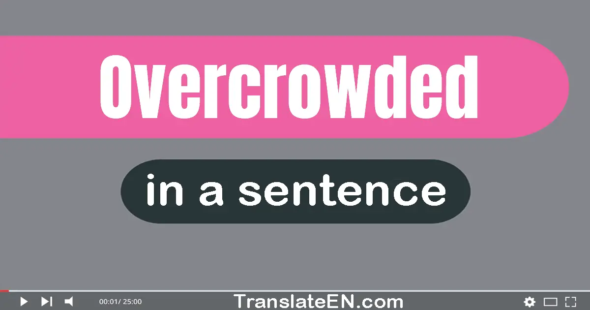 Overcrowded in a sentence