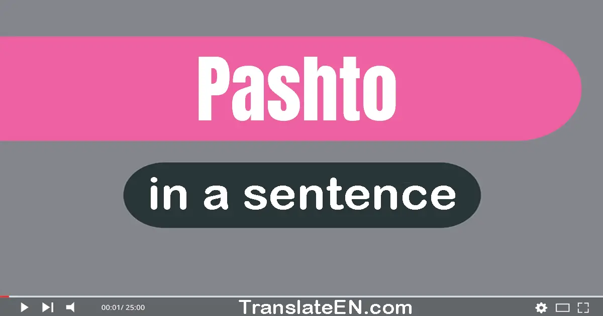 Pashto in a sentence