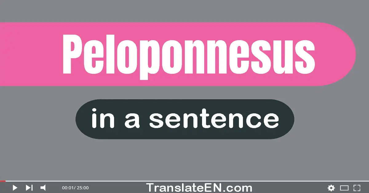 Peloponnesus in a sentence