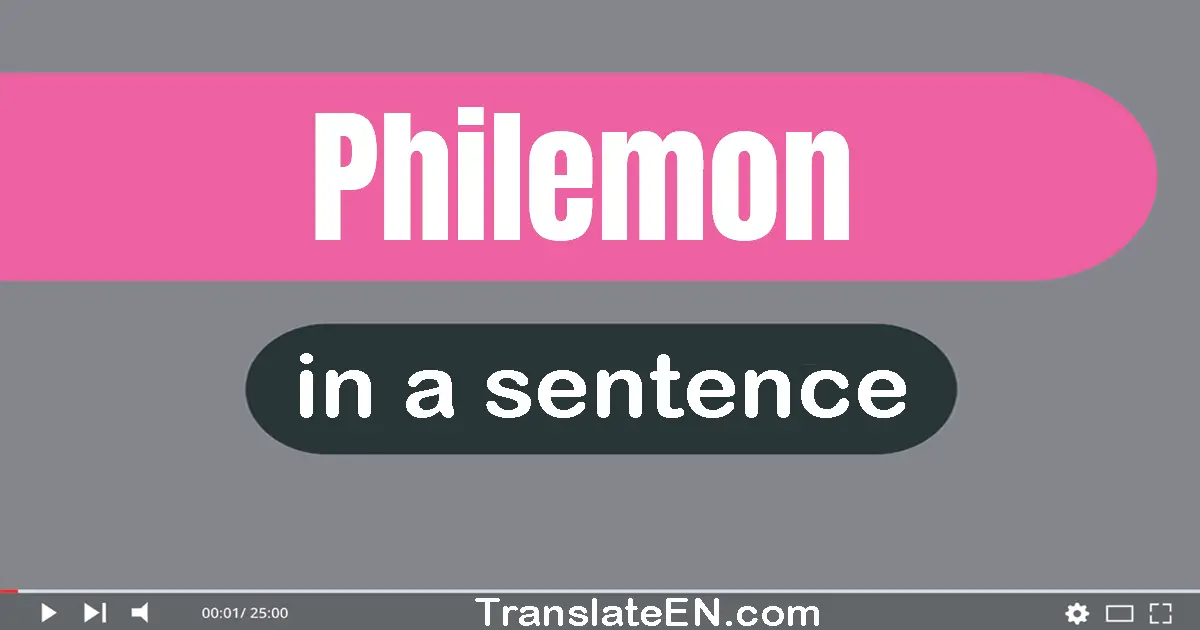 Philemon in a sentence