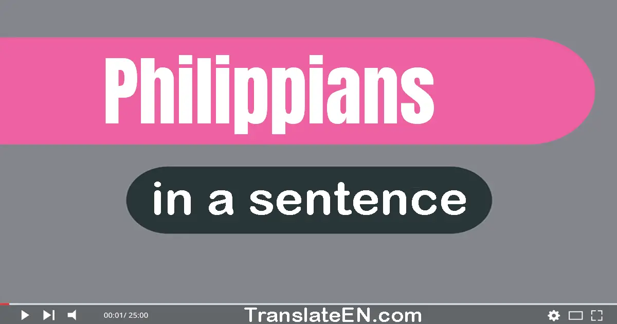 Philippians in a sentence