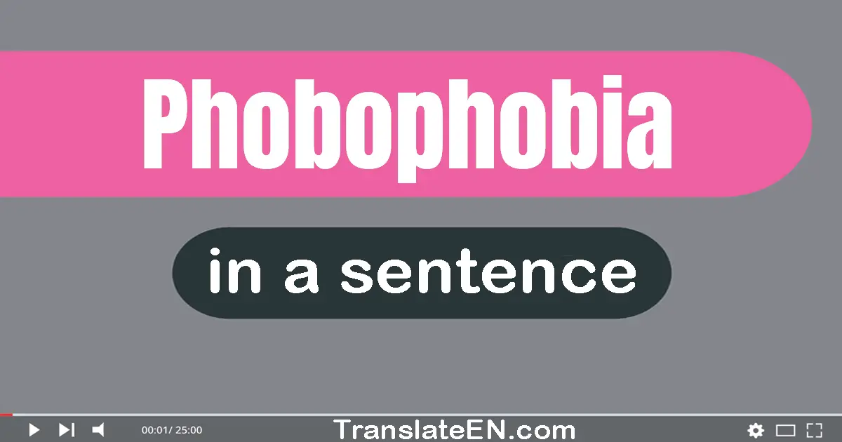 Phobophobia in a sentence