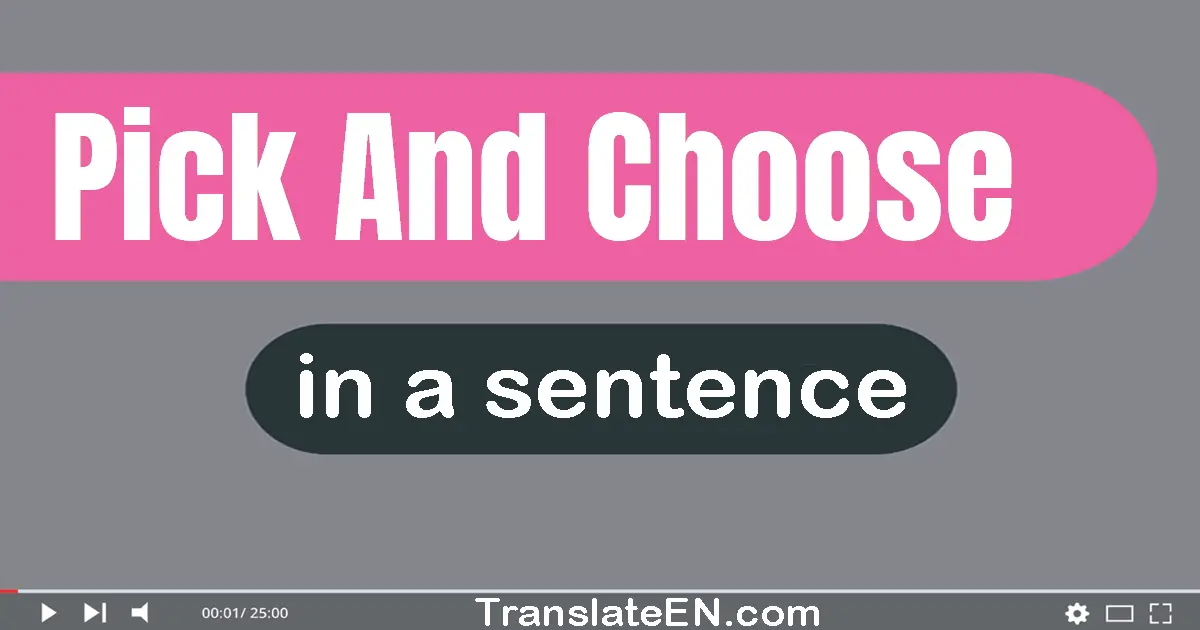 use-pick-and-choose-in-a-sentence