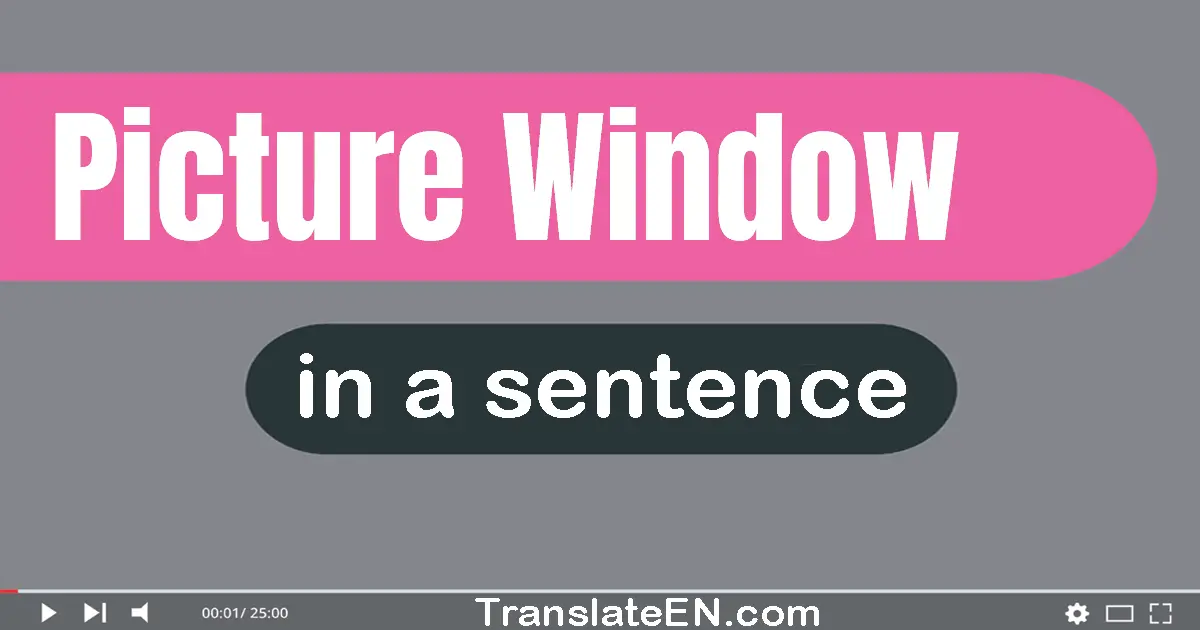 Picture Window in a sentence