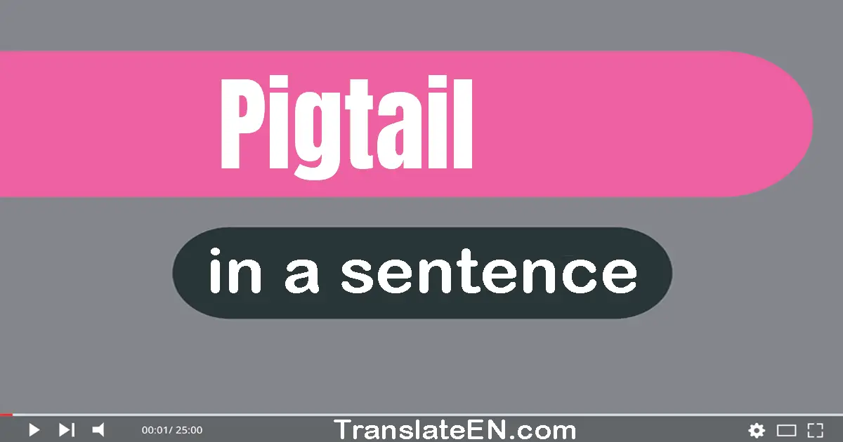 Pigtail in a sentence