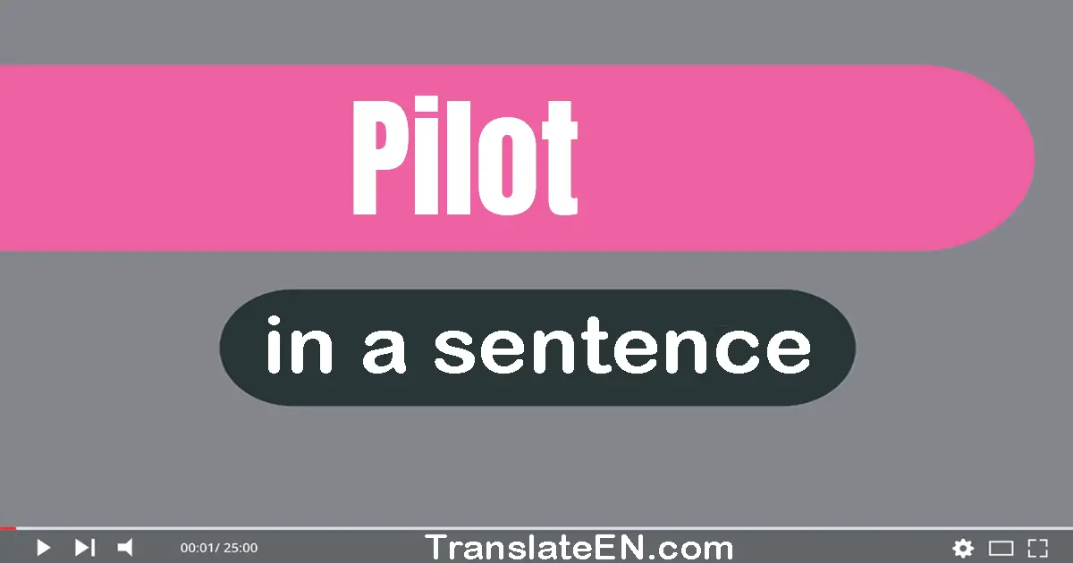 Pilot in a sentence