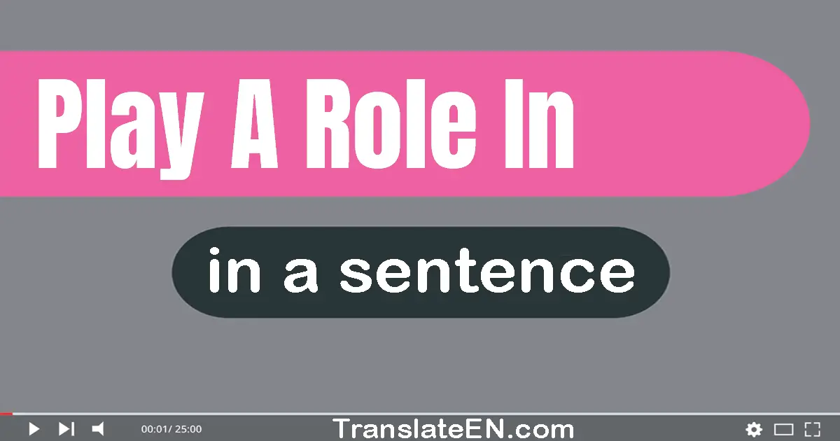 Play A Role In in a sentence