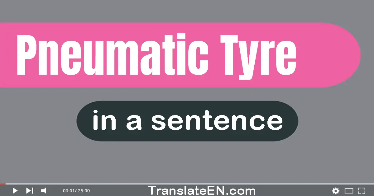 Pneumatic Tyre in a sentence