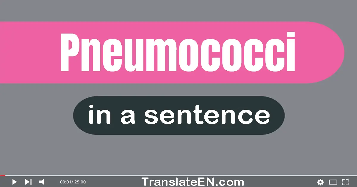 Pneumococci in a sentence