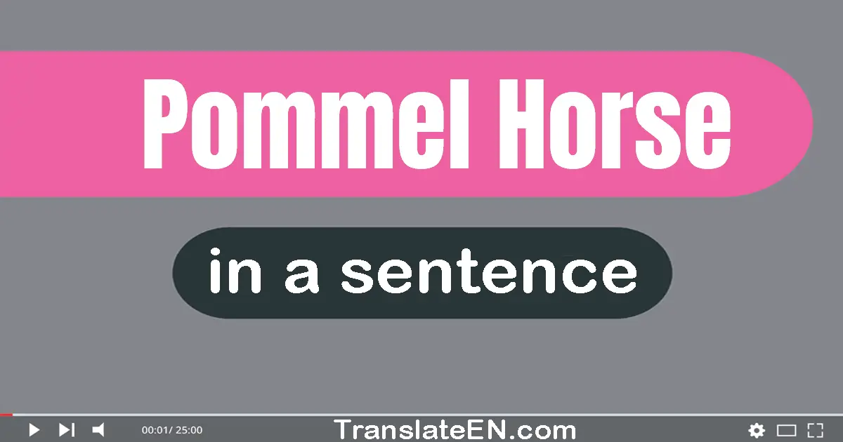 Pommel Horse in a sentence