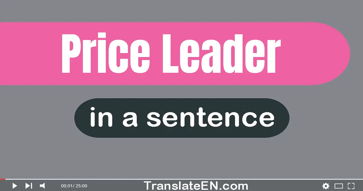 Price Leader in a sentence