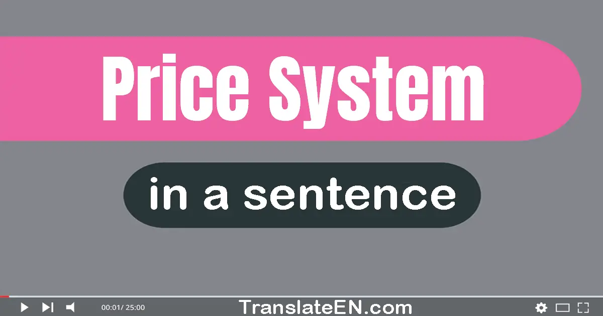 Price System in a sentence