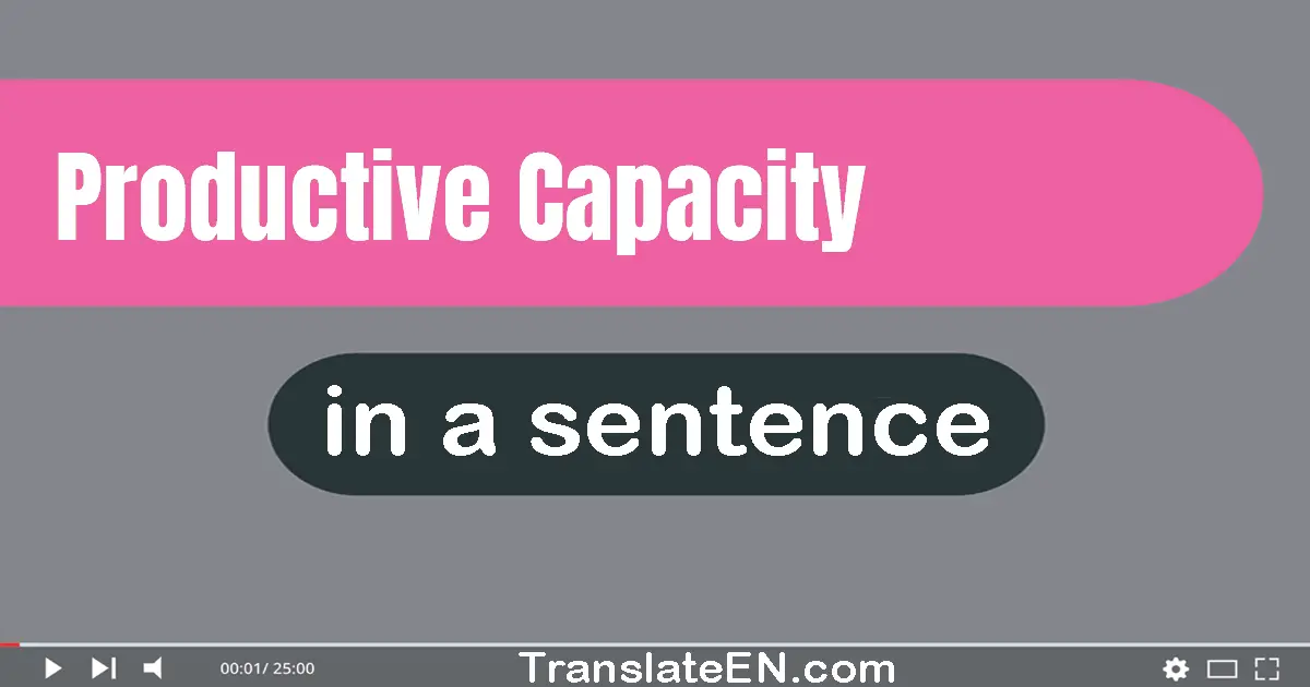 Productive Capacity in a sentence