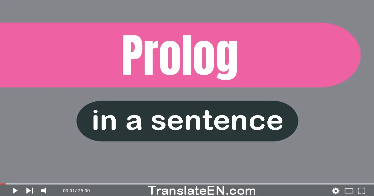 Prolog in a sentence