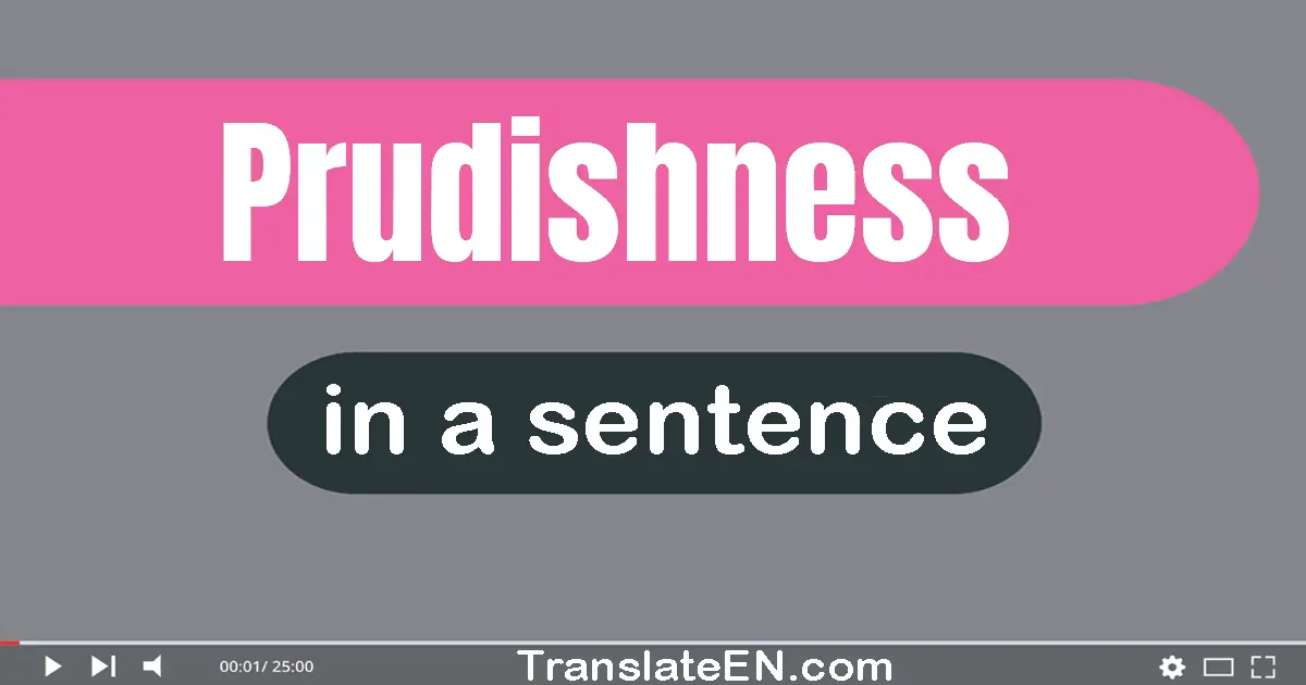 Prudishness in a sentence