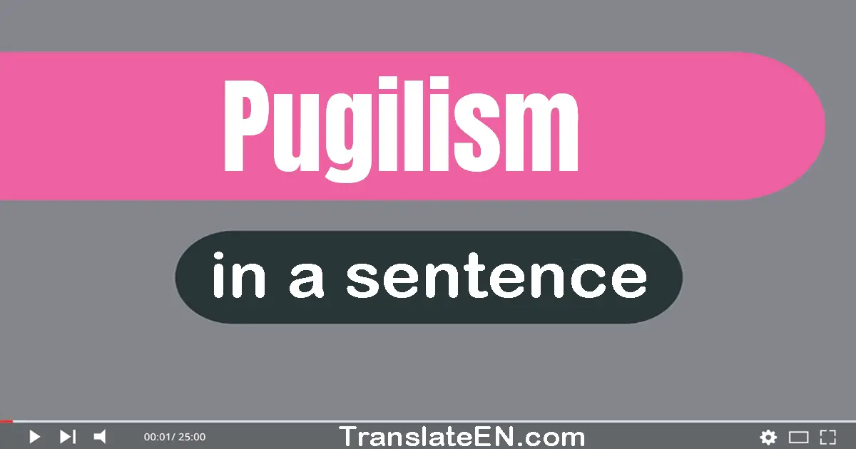 Pugilism in a sentence