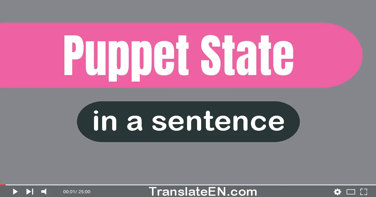Use "puppet state" in a sentence | "puppet state" sentence examples