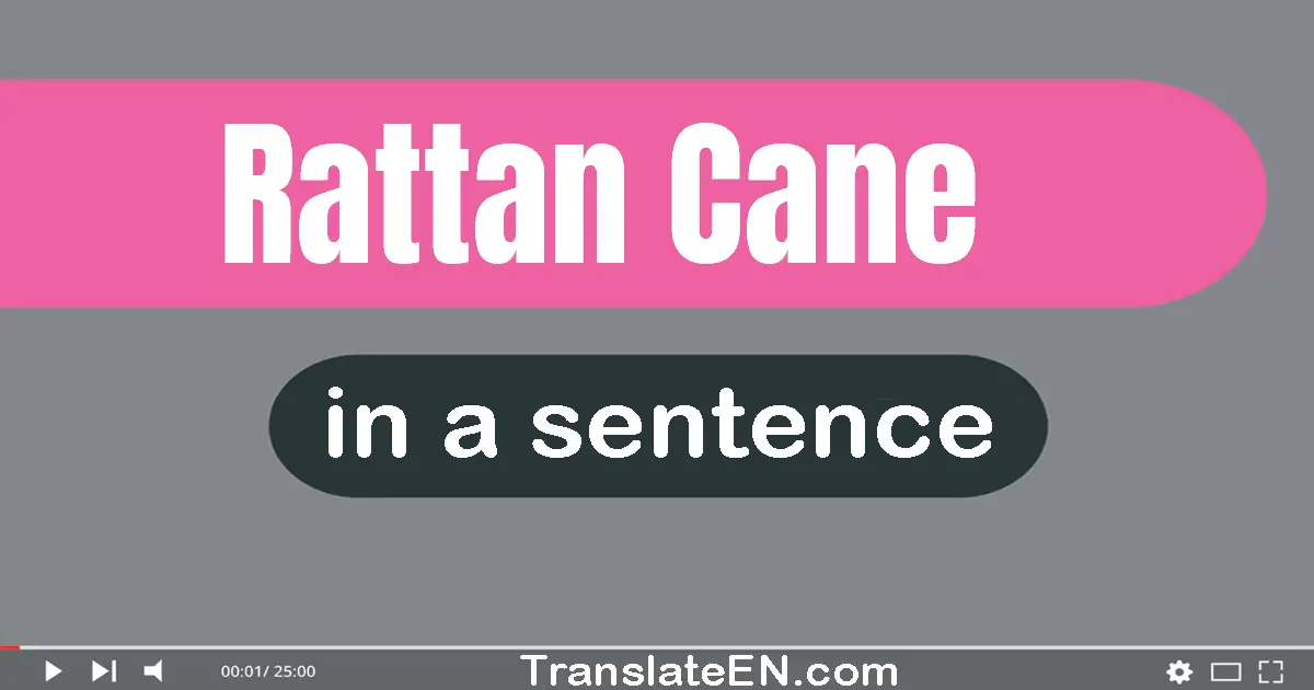 Rattan Cane in a sentence