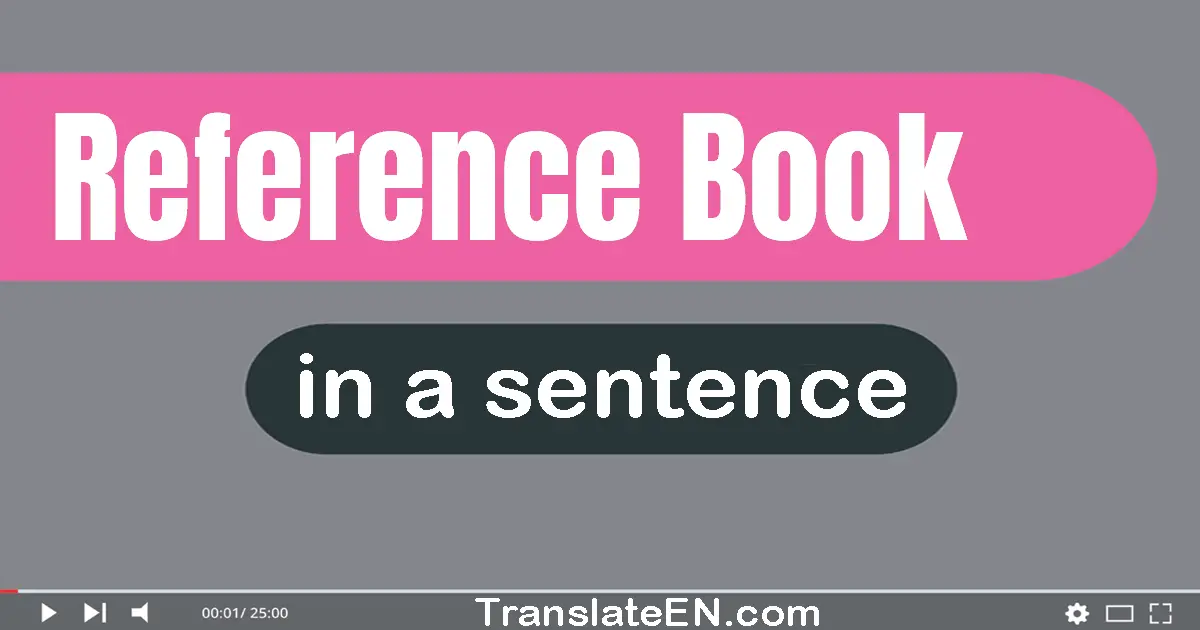 Reference Book in a sentence