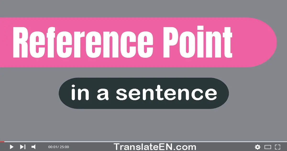 Reference Point in a Sentence